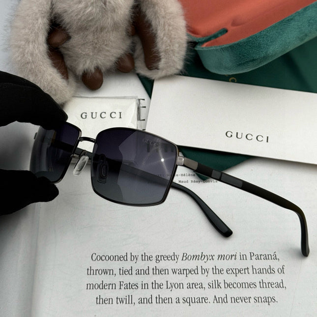 RECTANGULAR FRAME SUNGLASSES G51806 IN METAL