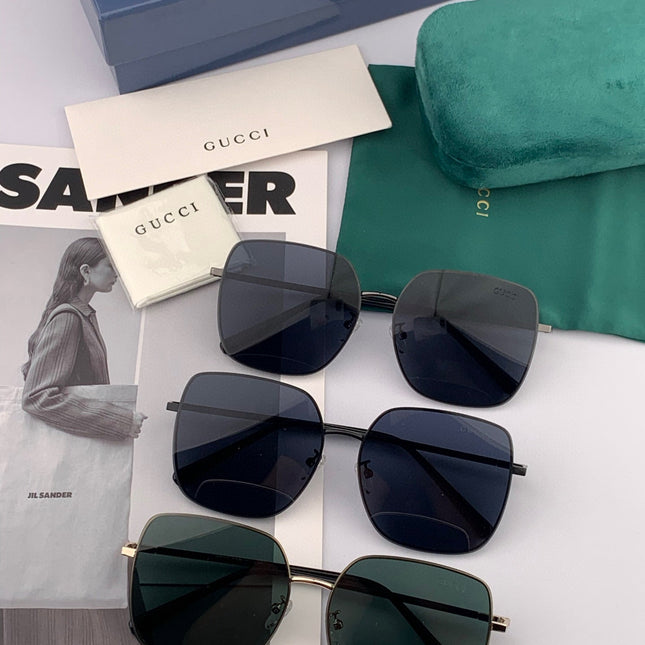 SQUARE FRAME SUNGLASSES G2374 IN METAL