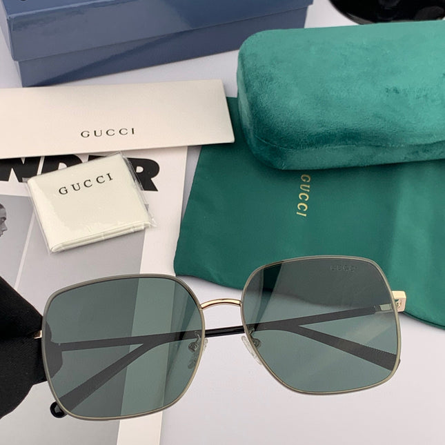 SQUARE FRAME SUNGLASSES G2374 IN METAL