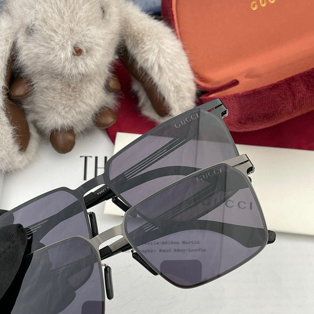 RECTANGULAR FRAME SUNGLASSES 1862 IN METAL