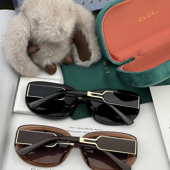 RECTANGULAR FRAME SUNGLASSES G0320 IN ACETATE