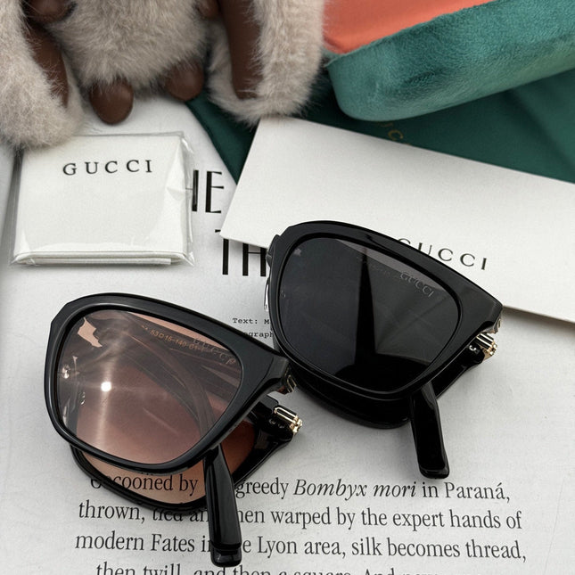 FOLDABLE SQUARE FRAME SUNGLASSES G4319 IN ACETATE