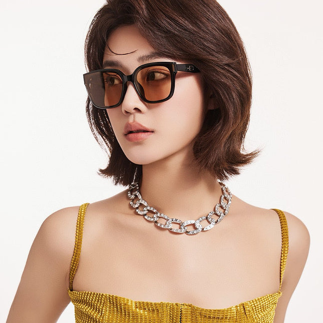 FOLDABLE SQUARE FRAME SUNGLASSES G4319 IN ACETATE