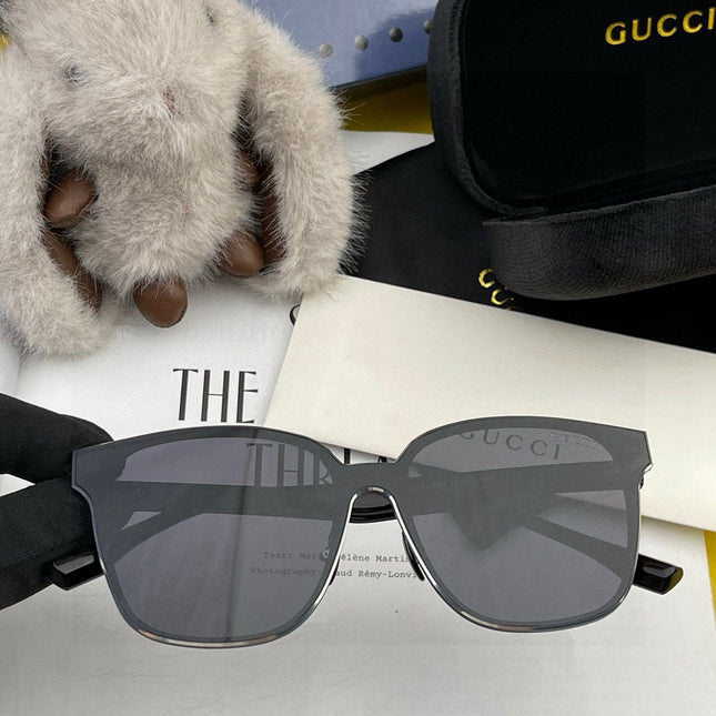 RECTANGULAR FRAME METAL SUNGLASSES G380 IN ACETATE