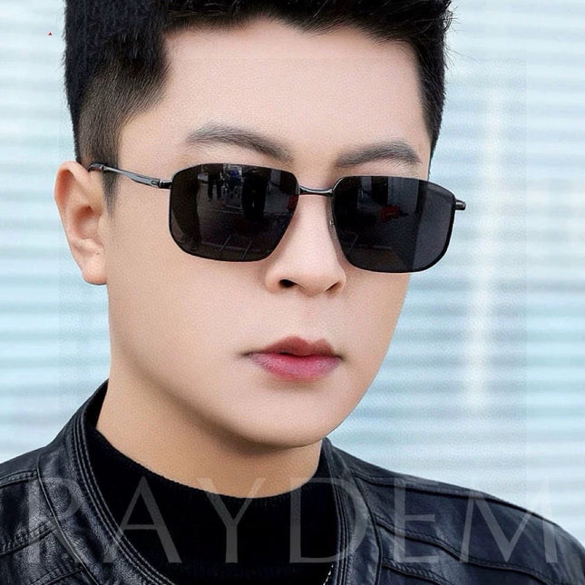 RECTANGULAR FRAME SUNGLASSES G5227 IN METAL