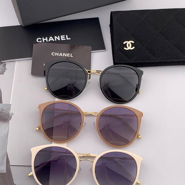 CAT EYE SUNGLASSES CH7827 IN ACETATE FRAME METAL