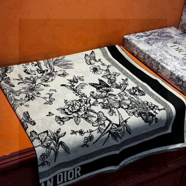 DIOR SCARF 110 CM IN CASHMERE SILK FABRIC 733887