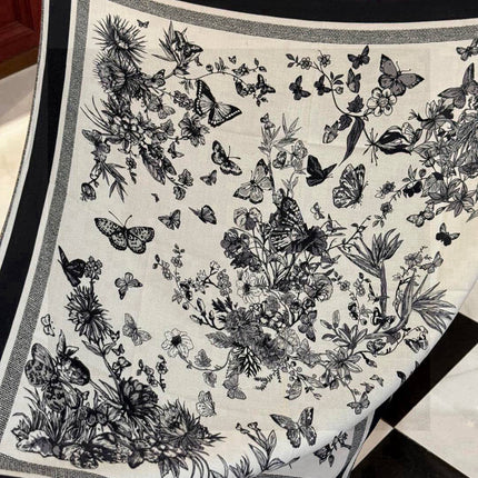 DIOR SCARF 110 CM IN CASHMERE SILK FABRIC 733887