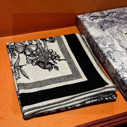 DIOR SCARF 110 CM IN CASHMERE SILK FABRIC 733887