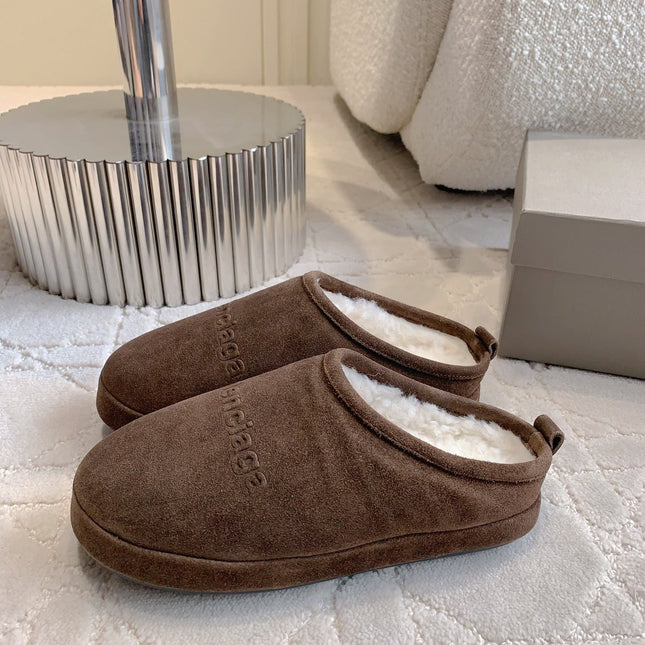 ALASKA SLIPPER IN CHOCOLATE SUEDE