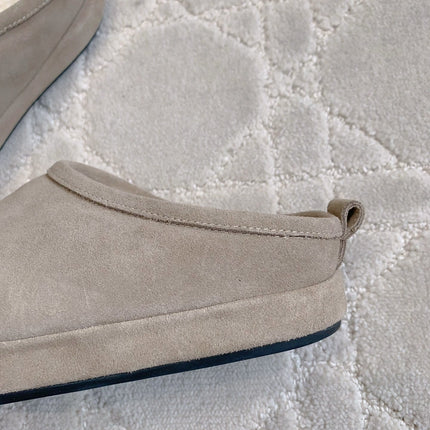 ALASKA SLIPPER IN BEIGE SUEDE