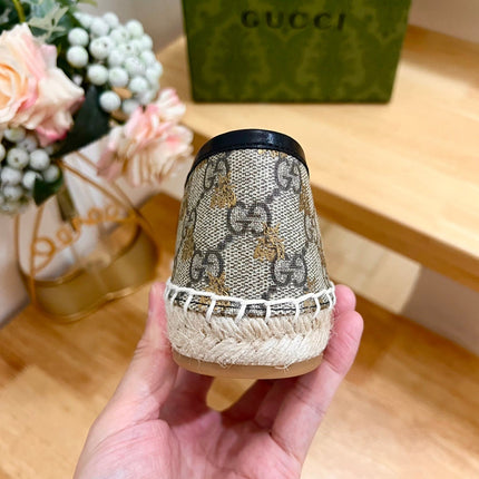 GG  Supreme Flat Shoes Brown Caro