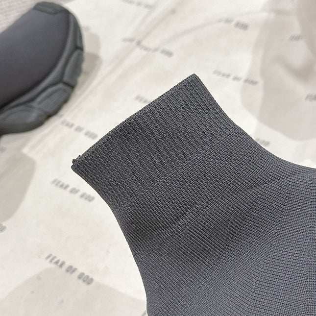 BALENCIAGA 25S SPEED TRAINER SNEAKERS 55 MM IN DARK GREY KNIT