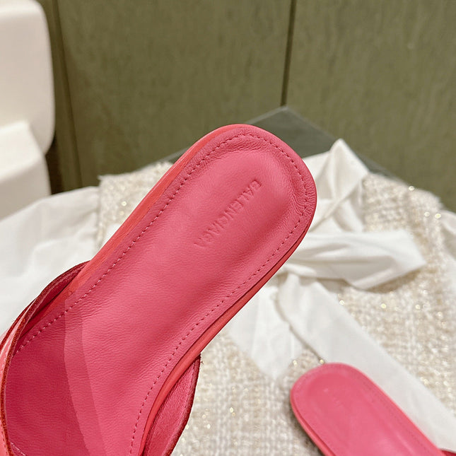 CAGOLE FLAT SANDALS IN ROMAN PINK WAX-OIL SHEEPSKIN