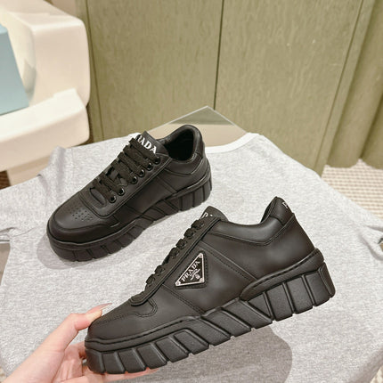PRA FLATFORM SNEAKERS BLACK CALFSKIN
