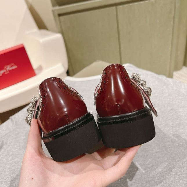 VIV' RANGERS MARY JANES IN BURGUNDY RED CALFSKIN