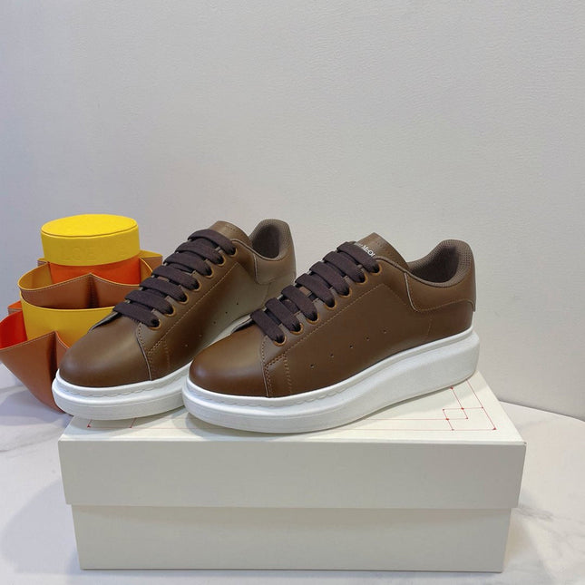 OVERSIZED SNEAKERS IN BROWN SMOOTH CALFSKIN