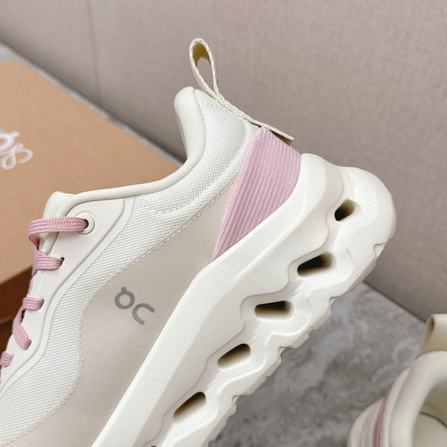 RUN SNEAKER IN PASTEL GRAY MIX BABY PINK SUEDE AND MESH FABRIC