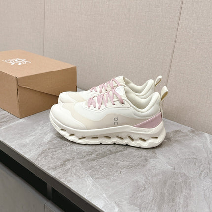 RUN SNEAKER IN PASTEL GRAY MIX BABY PINK SUEDE AND MESH FABRIC