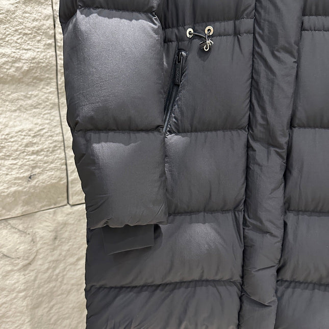 PRADA 25S LONG GOOSE DOWN COAT WITH HOOD 229