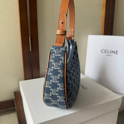 AVA BAG 24 IN BAYOUX BLUE TRIOMPHE DENIM