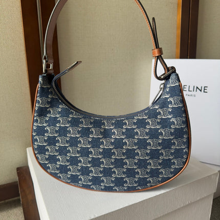 AVA BAG 24 IN BAYOUX BLUE TRIOMPHE DENIM