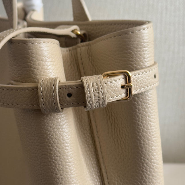 MINI CABAS ANAÏS CUIR TRIOMPHE 20 IN BEIGE GRAINED CALFSKIN