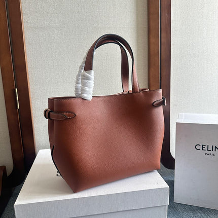 MINI CABAS ANAÏS CUIR TRIOMPHE 20 IN BRONZE ORANGE GRAINED CALFSKIN