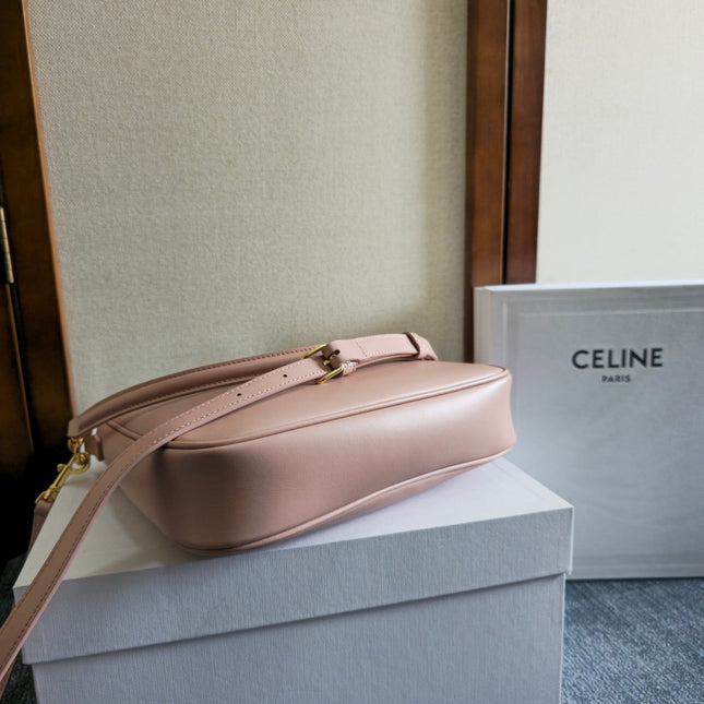 SMALL CAMILLE 16 SOFT BAG 24 IN DUSTY ROSE BEIGE CALFSKIN