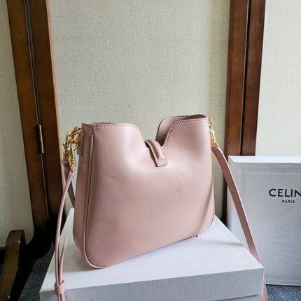 SMALL CAMILLE 16 SOFT BAG 24 IN DUSTY ROSE BEIGE CALFSKIN