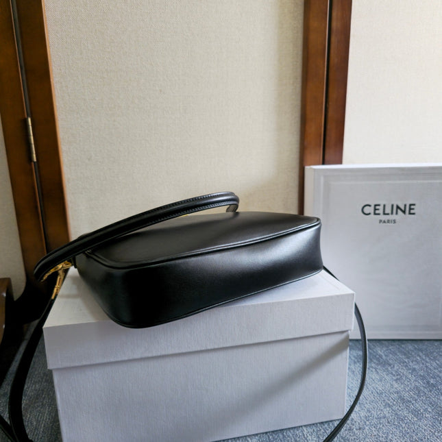 SMALL CAMILLE 16 SOFT BAG 24 IN BLACK SMOOTH CALFSKIN