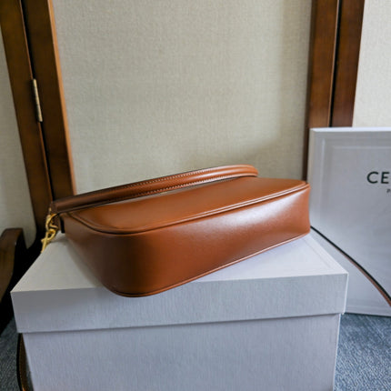 SMALL CAMILLE 16 SOFT BAG 24 IN BURNT SIENNA SMOOTH CALFSKIN