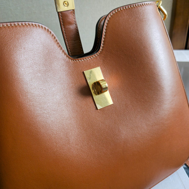 SMALL CAMILLE 16 SOFT BAG 24 IN BURNT SIENNA SMOOTH CALFSKIN