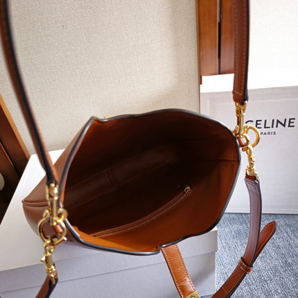 SMALL CAMILLE 16 SOFT BAG 24 IN BURNT SIENNA SMOOTH CALFSKIN