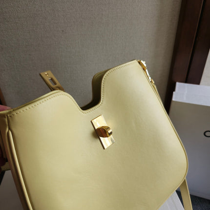 SMALL CAMILLE 16 SOFT BAG 24 IN SPRING YELLOW CALFSKIN