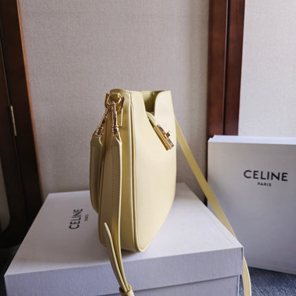 SMALL CAMILLE 16 SOFT BAG 24 IN SPRING YELLOW CALFSKIN