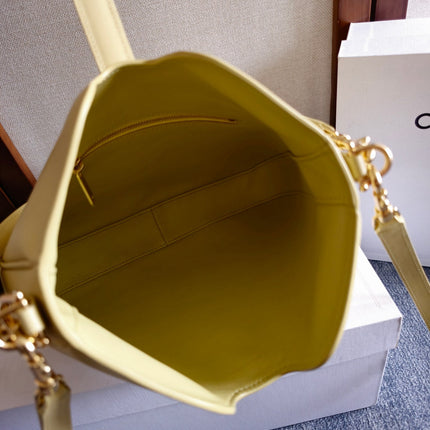 SMALL CAMILLE 16 SOFT BAG 24 IN SPRING YELLOW CALFSKIN