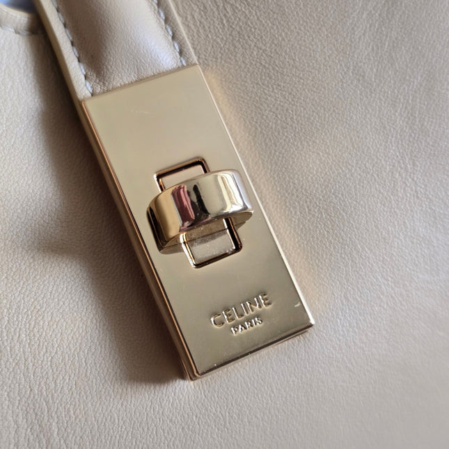 MEDIUM CAMILLE 16 SOFT BAG 36 LIGHT BEIGE IN SMOOTH CALFSKIN