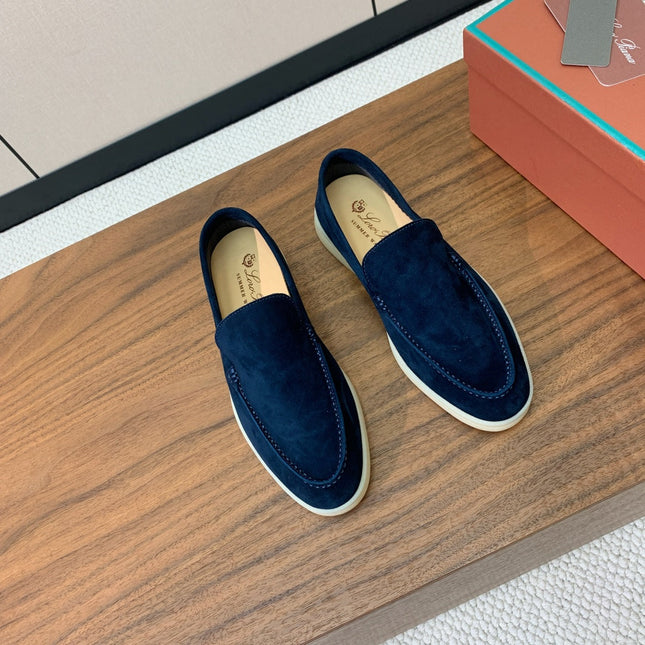 LP SUEDE SUMMER WALK LOAFERS NAVY BLUE