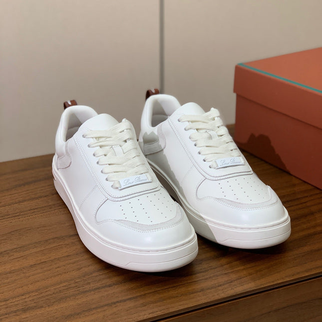 LP SNEAKERS IN WHITE CALFSKIN
