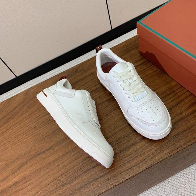 LP SNEAKERS IN WHITE CALFSKIN