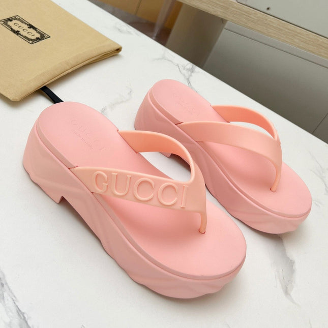 THONG PLATFORM IN LIGHT PINK IMPORTED TPU