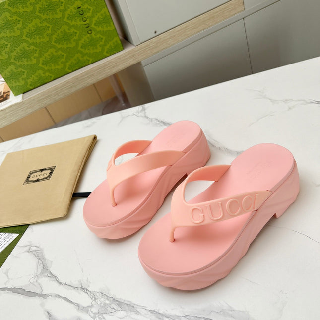 THONG PLATFORM IN LIGHT PINK IMPORTED TPU