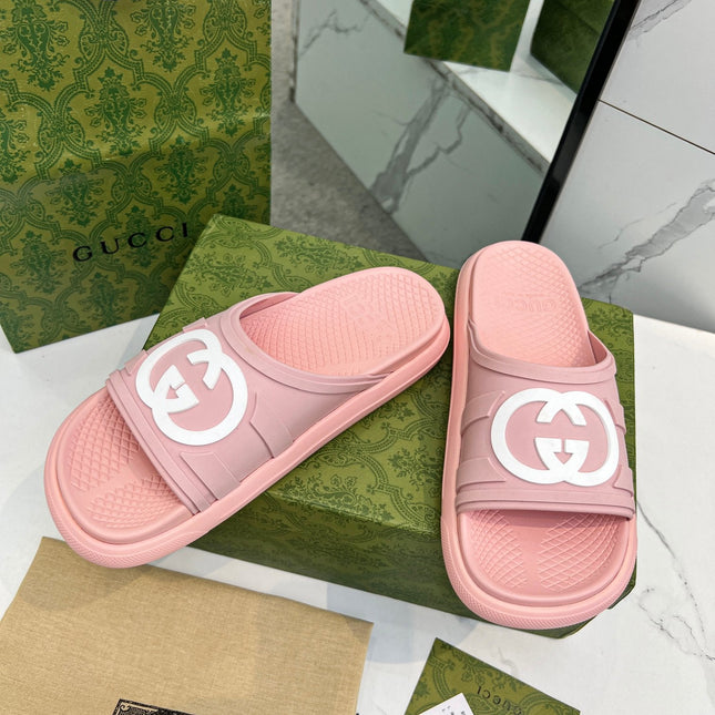 PLATFORM SLIPPERS IN LIGHT PINK IMPORTED TPU