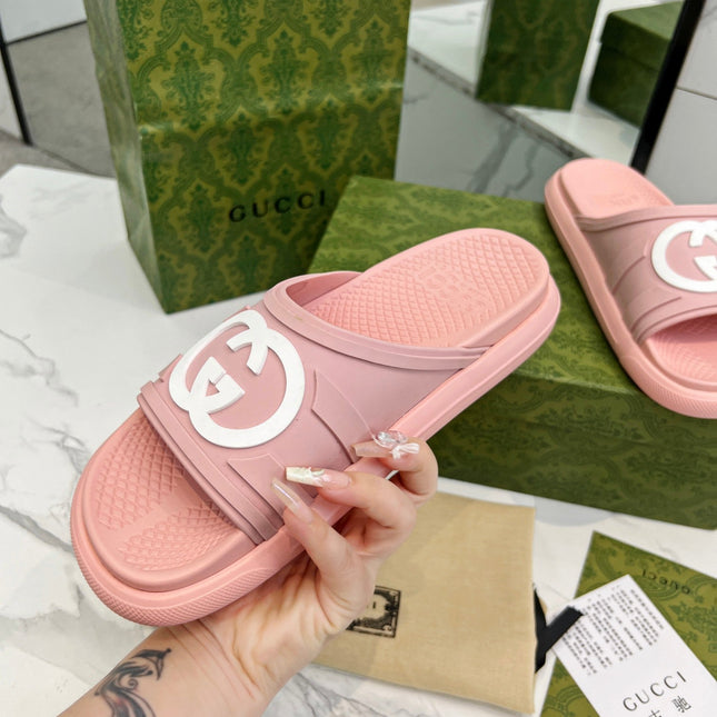 PLATFORM SLIPPERS IN LIGHT PINK IMPORTED TPU