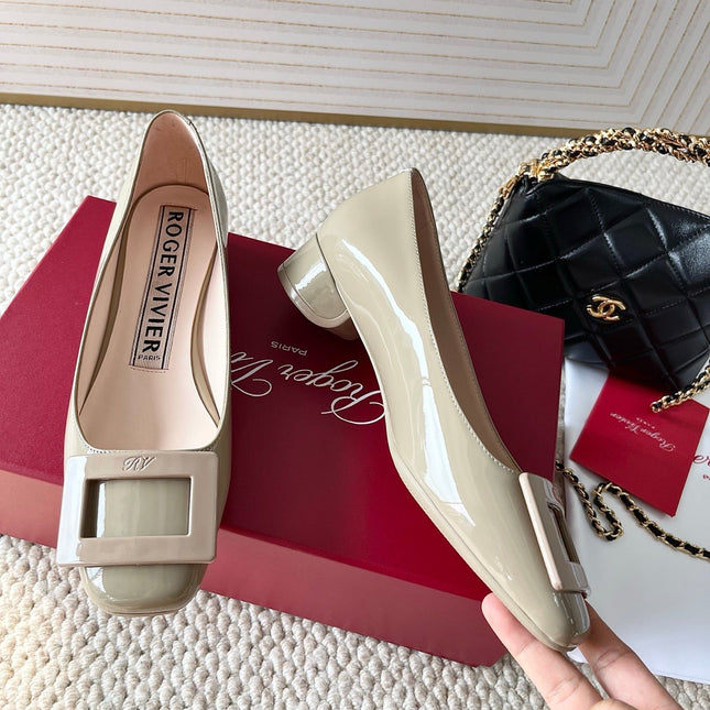 U LOOK BALLERINAS IN GURKHA GLOSSY CALFSKIN