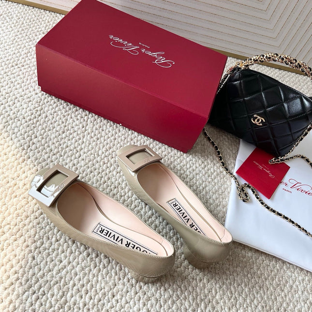 U LOOK BALLERINAS IN GURKHA GLOSSY CALFSKIN