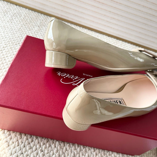 U LOOK BALLERINAS IN GURKHA GLOSSY CALFSKIN