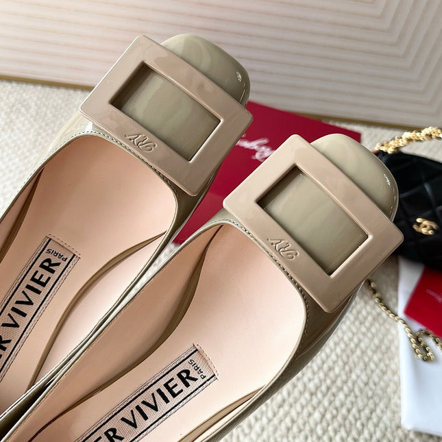 U LOOK BALLERINAS IN GURKHA GLOSSY CALFSKIN