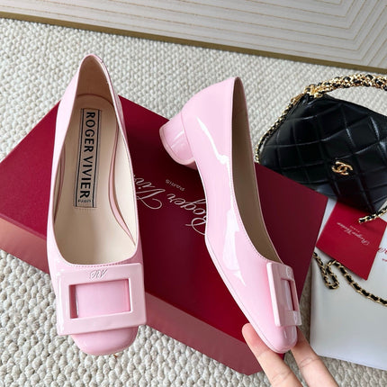 U LOOK BALLERINAS IN PASTEL PINK GLOSSY CALFSKIN